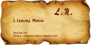 Lippay Masa névjegykártya