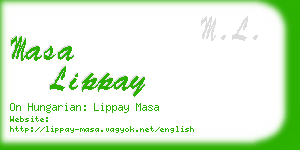 masa lippay business card